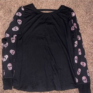Torrid Black Skulls Active Top